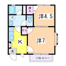 ラフィーネ坂野の物件間取画像